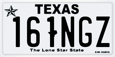 TX license plate 161NGZ