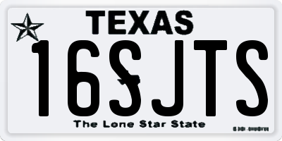 TX license plate 16SJTS