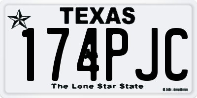 TX license plate 174PJC