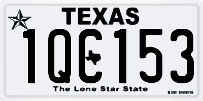 TX license plate 1QC153