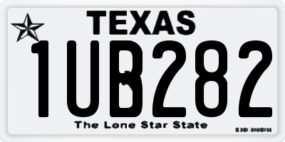 TX license plate 1UB282