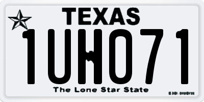 TX license plate 1UH071