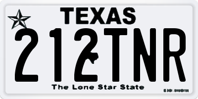 TX license plate 212TNR