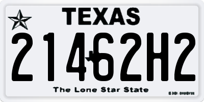 TX license plate 21462H2