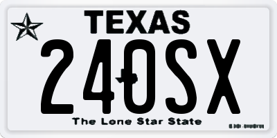 TX license plate 240SX