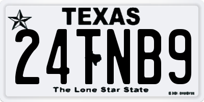 TX license plate 24TNB9