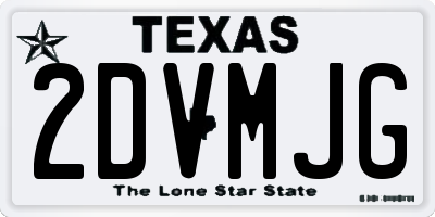 TX license plate 2DVMJG