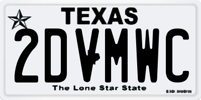 TX license plate 2DVMWC