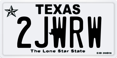 TX license plate 2JWRW