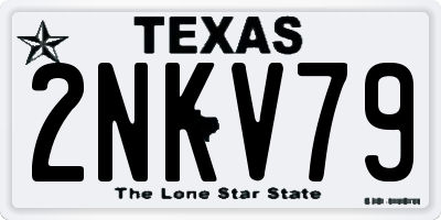 TX license plate 2NKV79