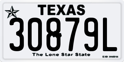 TX license plate 30879L