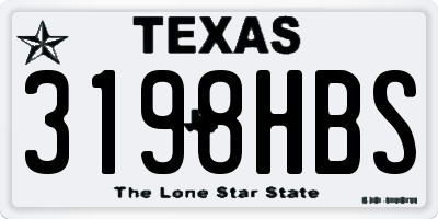 TX license plate 3198HBS