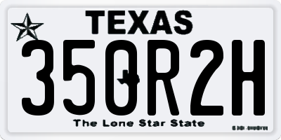 TX license plate 350R2H