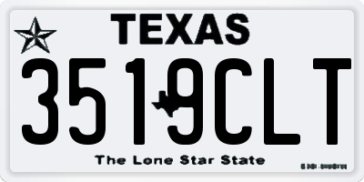 TX license plate 3519CLT