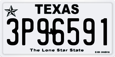 TX license plate 3P96591