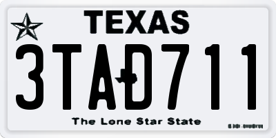 TX license plate 3TAD711