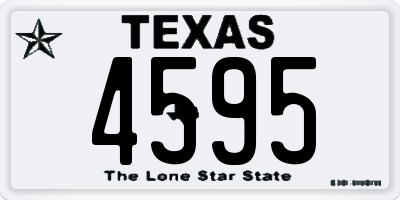 TX license plate 4595