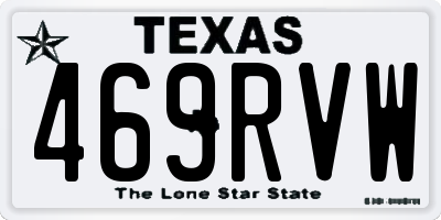 TX license plate 469RVW