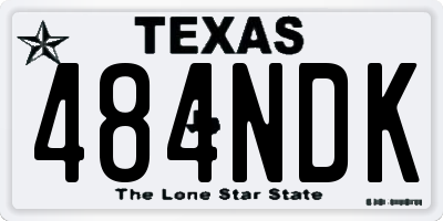 TX license plate 484NDK