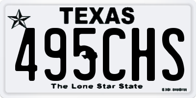 TX license plate 495CHS