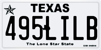 TX license plate 495LILB