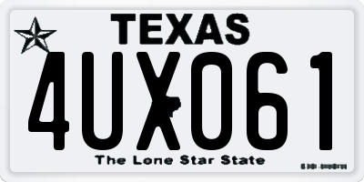 TX license plate 4UX061