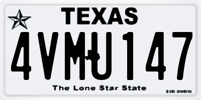 TX license plate 4VMU147