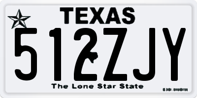 TX license plate 512ZJY