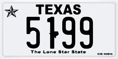 TX license plate 5199