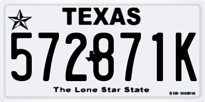 TX license plate 572871K