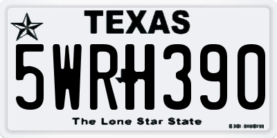 TX license plate 5WRH390