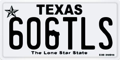 TX license plate 606TLS