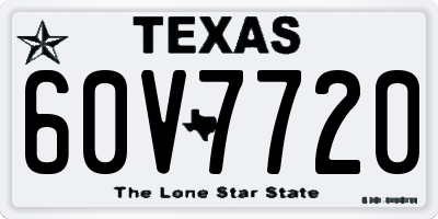 TX license plate 60V7720