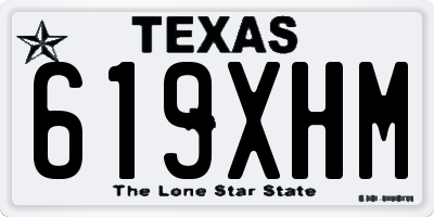 TX license plate 619XHM