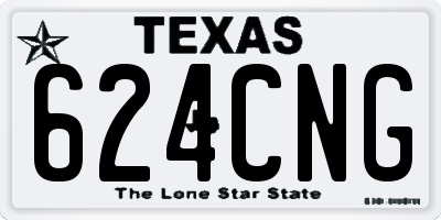 TX license plate 624CNG