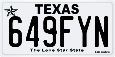 TX license plate 649FYN