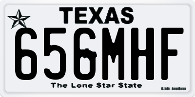 TX license plate 656MHF