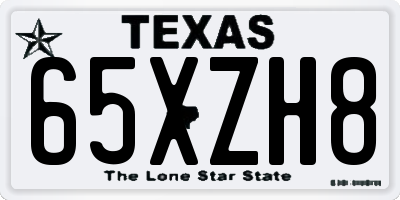 TX license plate 65XZH8