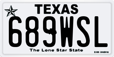 TX license plate 689WSL