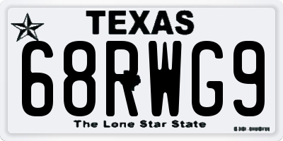 TX license plate 68RWG9