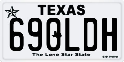 TX license plate 690LDH