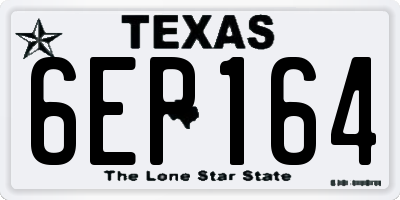 TX license plate 6EP164