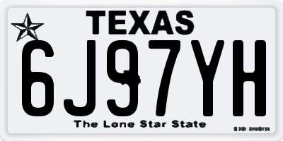 TX license plate 6J97YH