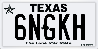 TX license plate 6NGKH