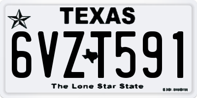 TX license plate 6VZT591