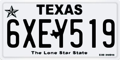 TX license plate 6XEY519