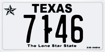 TX license plate 7146