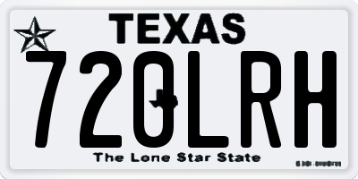 TX license plate 720LRH