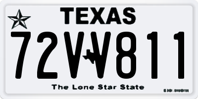 TX license plate 72VV811