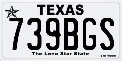 TX license plate 739BGS